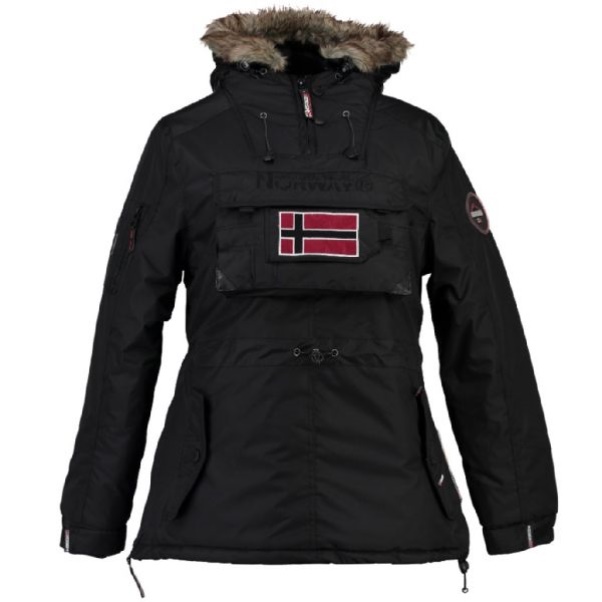 Geografische Noorwegen - Parka De Mujer Baby Negro Zwart Geografische Noorwegen - Parka De Mujer Baby Negro Zwart