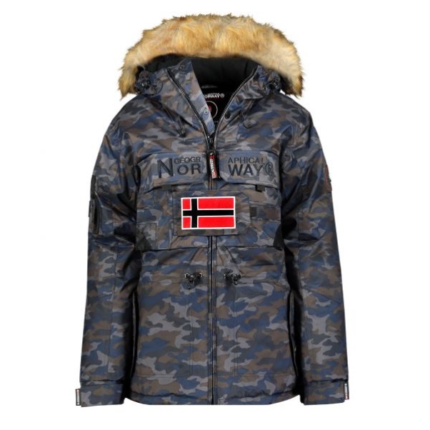 Geografische Noorwegen - Parka De Mujer Bellaciao Camo Azul Marino Navy Geografische Noorwegen - Parka De Mujer Bellaciao Camo Azul Marino Navy